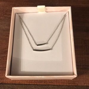 Silver Bar Necklace